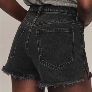 Abercrombie & Fitch Women's Curve Love High Rise Dad Shorts